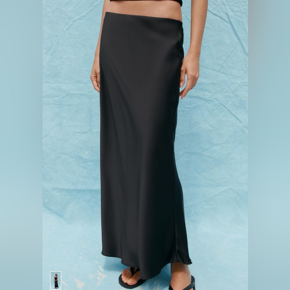 Zara satin skirt! With strap for adjustment.NWOT